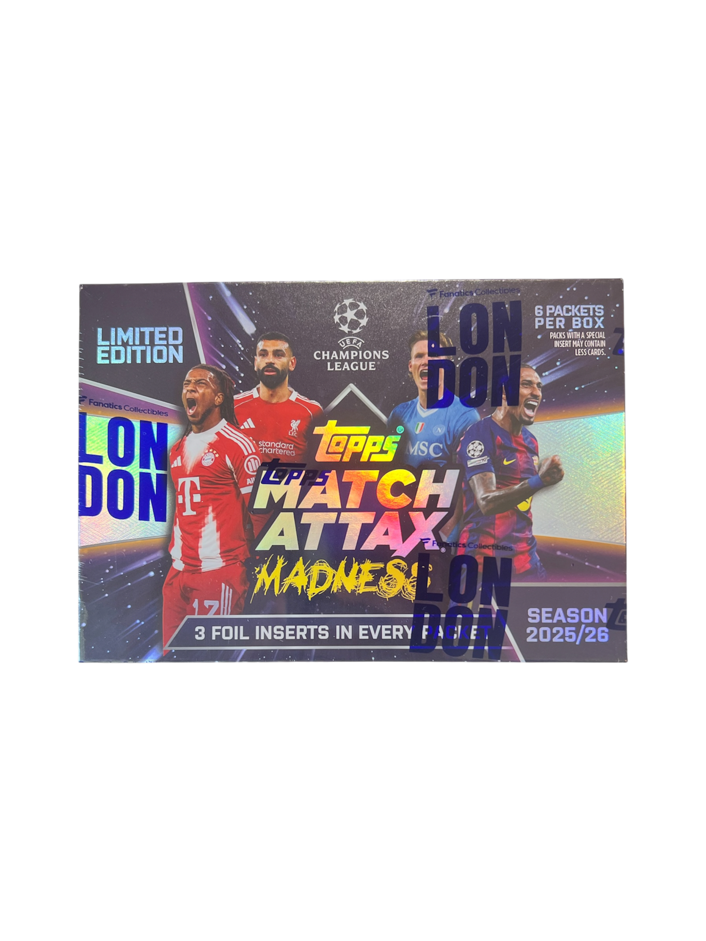 2025-26 Topps UCL Match Attack MADNESS 2.0 Football Soccer Exclusive Box