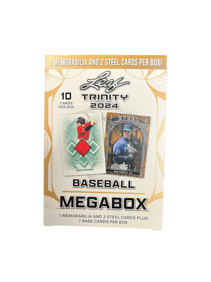 2024 Leaf Trinity Baseball Mega Box with Memorabilia Card