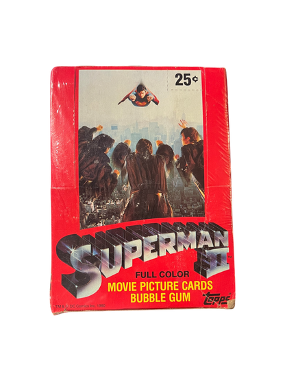 1981 Topps Superman II Movie cards Hobby Box