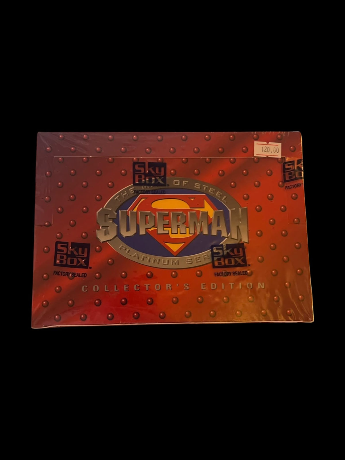 1994 Skybox The Man of Steel Superman Platinum Series Card Box