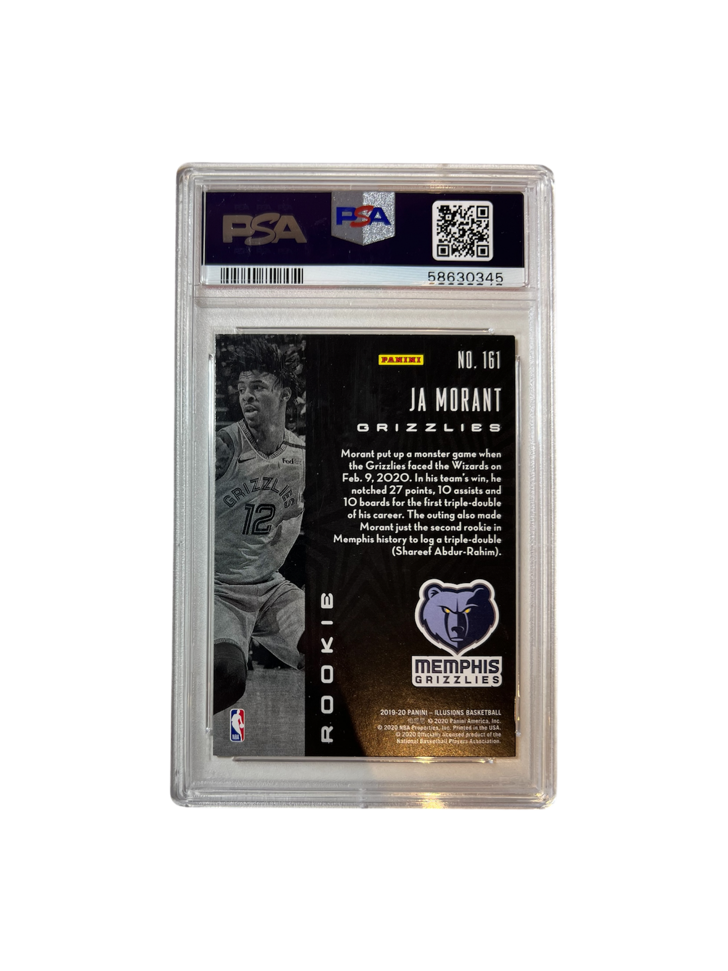 2019 Panini Illusions Ja Morant PSA Card