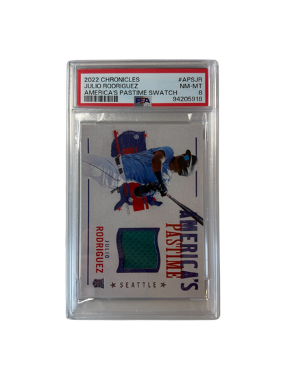 2022 Panini Chronicles Julio Rodriguez PATCH PSA Card