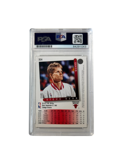 1993 Upper Deck Chicago Bulls Steve Kerr Auto PSA card