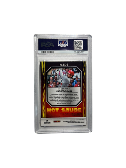 2022 Panini Mosaic Shohei Ohtani Hot Sauce PSA Card