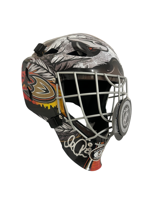 Anaheim Mighty Ducks Martin Gerber NHL signed Helmet