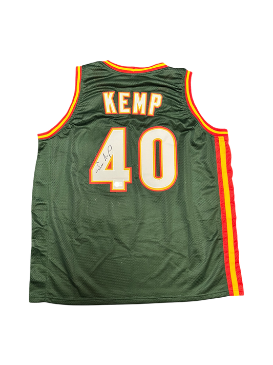Seattle Super Sonics Shawn Kemp Auto signed Custom Jersey