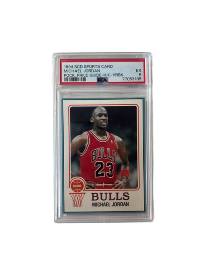 1994 SCD Sports Card Hand-cut Michael Jordan PSA Card