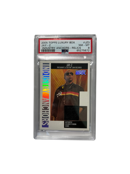 2005 Topps Luxury Box JAY-Z Patch Relic PSA card
