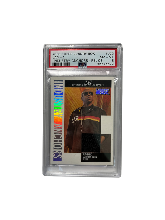 2005 Topps Luxury Box JAY-Z Patch Relic PSA card