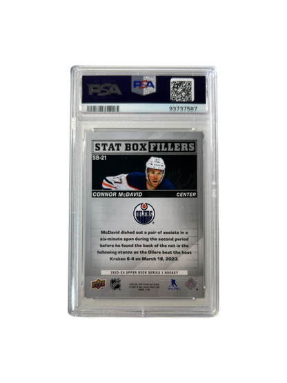 2015 Upper Deck Ultimate Collection Kevin Fiala Autograph PSA 9 card