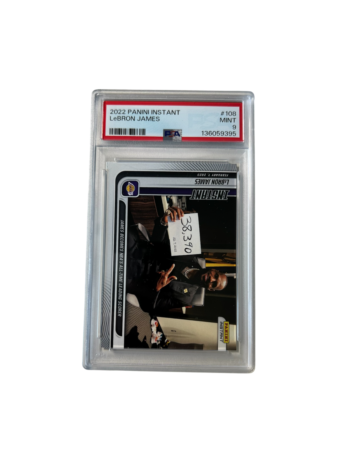 2019 Panini Prizm LeBron James PSA Card