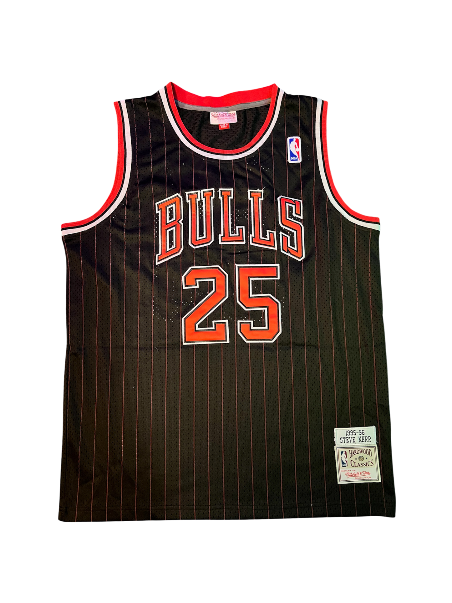 Chicago Bulls Steve Kerr NBA signed Black Jersey