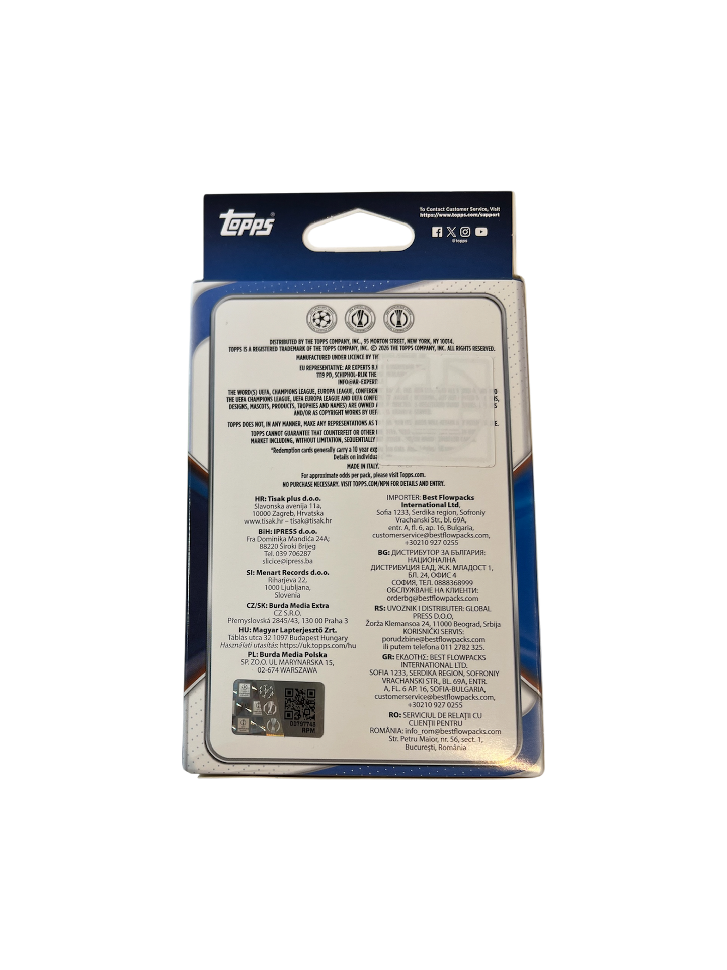 2025-26 Topps UCC Flagship Edition Football Soccer Hanger Box