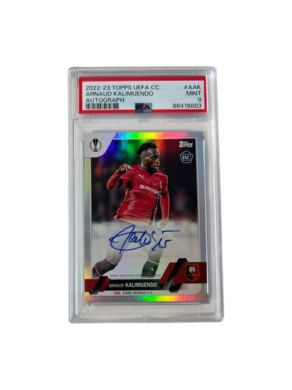 2022-2023 Topps UEFA Arnaud Kalimuendo RC Rookie card Auto PSA card