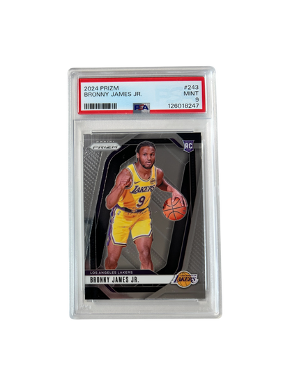 2024 Panini Prizm Bronny James Los Angeles Lakers RC Rookie PSA Card
