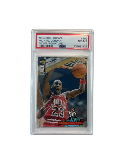 1994 Upper Deck Collector's Choice Michael Jordan SILVER SIGNATURE PSA Card