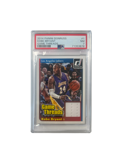 2014 Panini Donruss Kobe Bryant Patch Relic PSA card