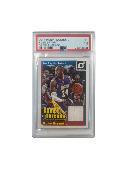 2014 Panini Donruss Kobe Bryant Patch Relic PSA card