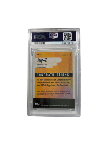 2005 Topps Luxury Box JAY-Z Patch Relic PSA card