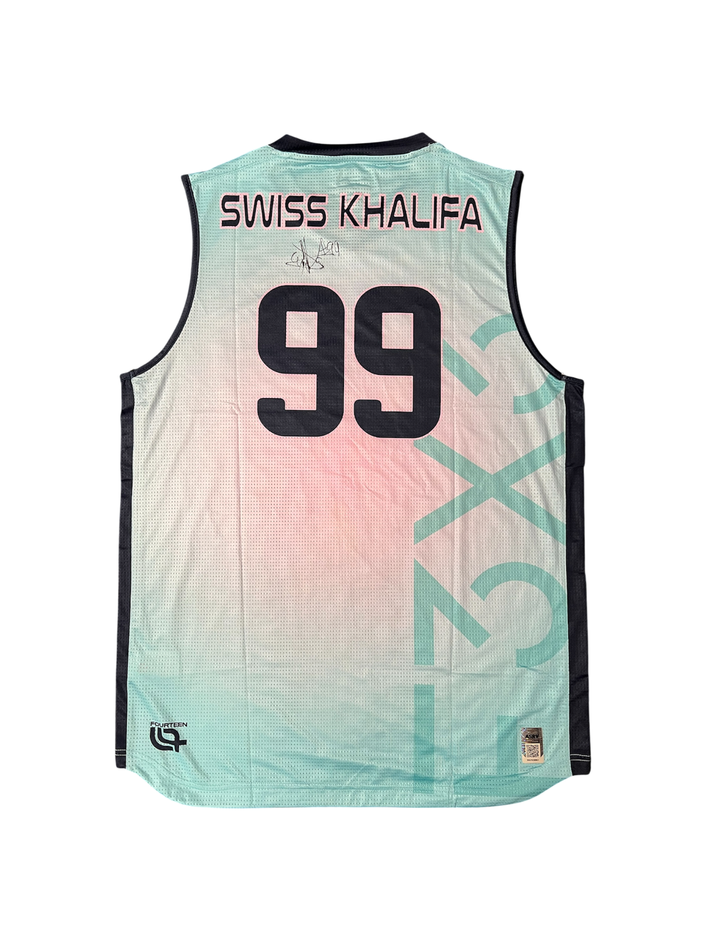 Fribourg 3x3 Basketball Signed caricature jersey by Natan Jurkovitz