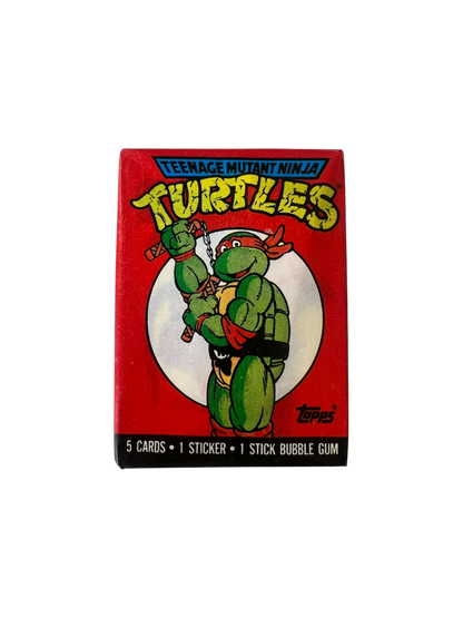 1989 Topps TMNT Teenage Mutant Ninja Turtles Pack - Michelangelo cover