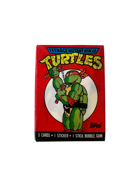 1989 Topps TMNT Teenage Mutant Ninja Turtles Pack - Michelangelo cover