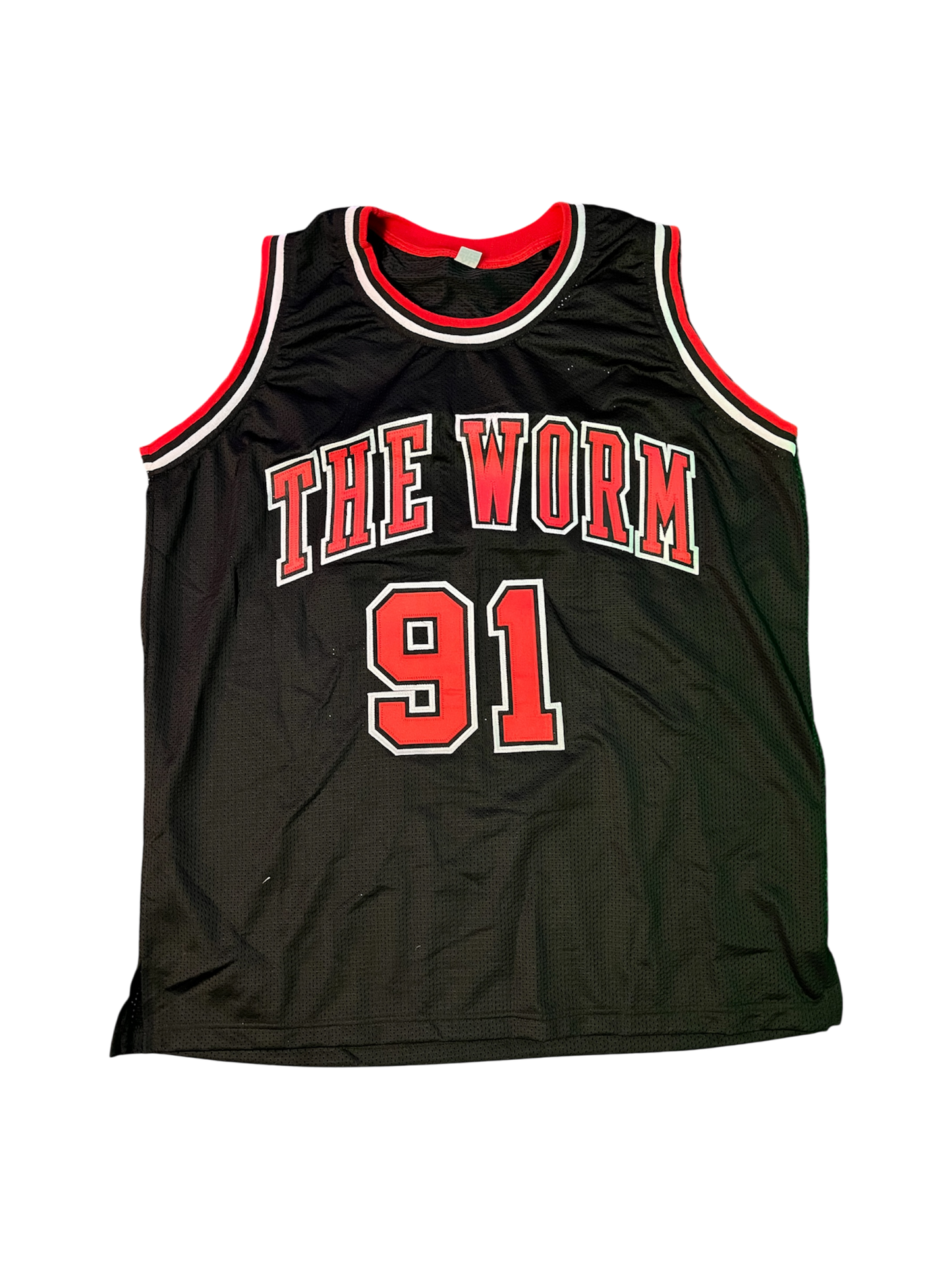 Chicago Bulls Dennis Rodman NBA signed Custom Red Jersey