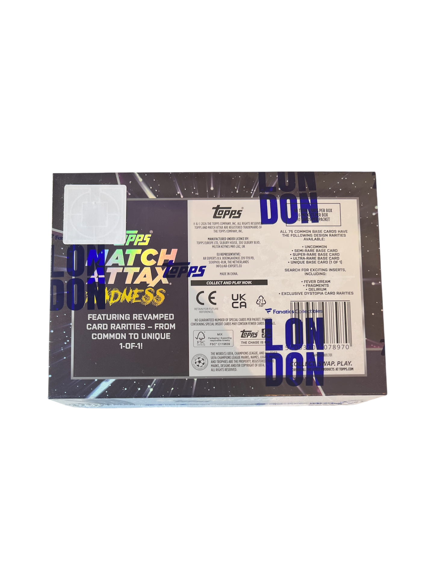 2025-26 Topps UCL Match Attack MADNESS 2.0 Football Soccer Exclusive Box