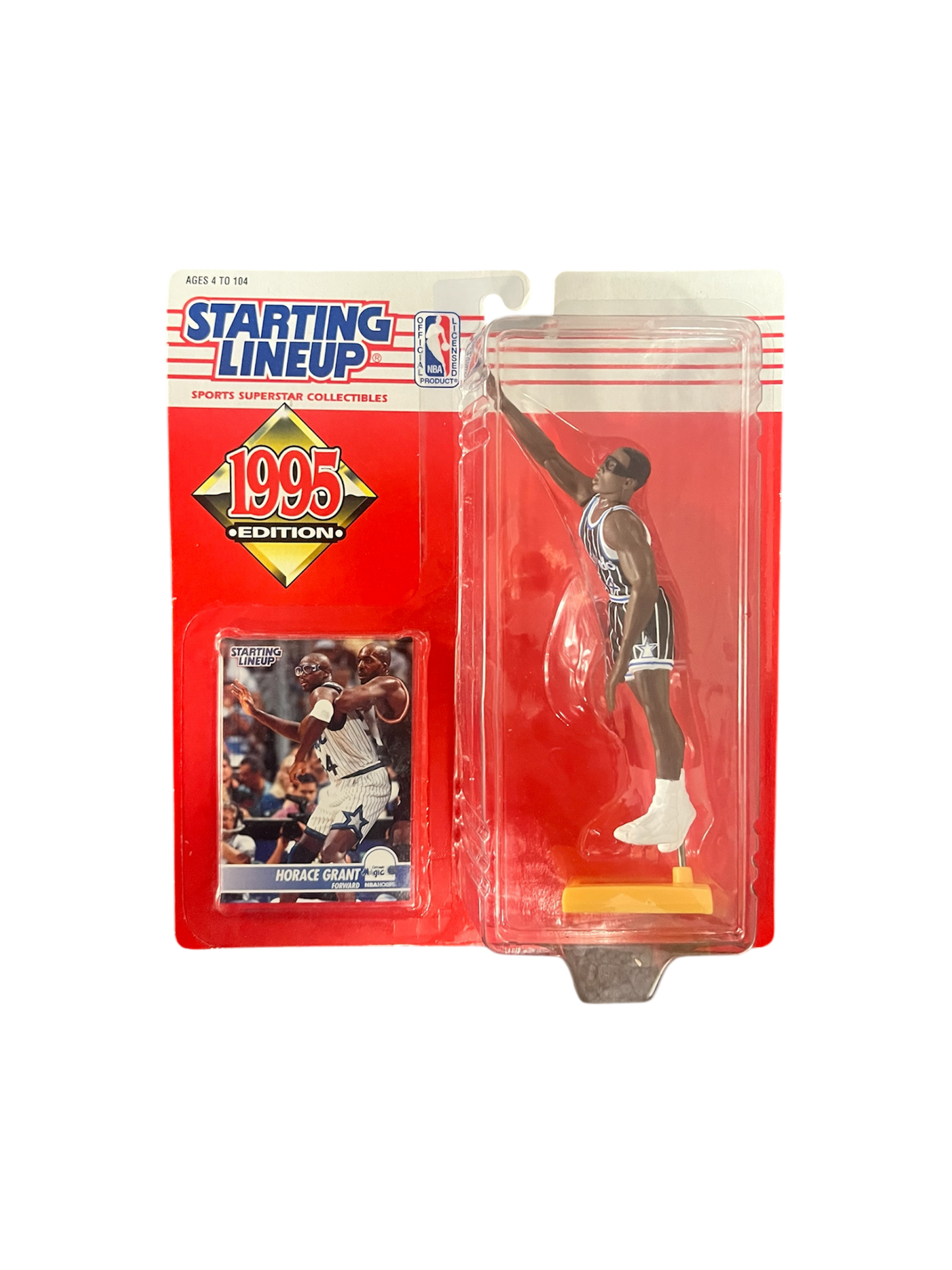 1995 Kenner Starting Lineup Horace Grant Orlando Magic Action Figure with card