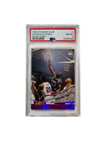 1993 Topps Stadium Club Shaquille O'Neal Shaq BEAM TEAM PSA Card