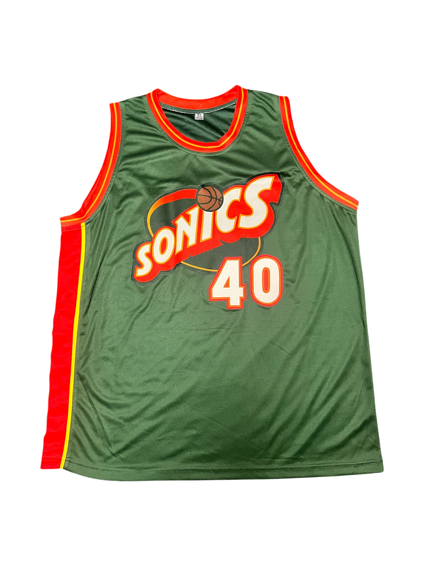 Seattle Super Sonics Shawn Kemp Auto "Rain/Reign Man" signed Custom Jersey