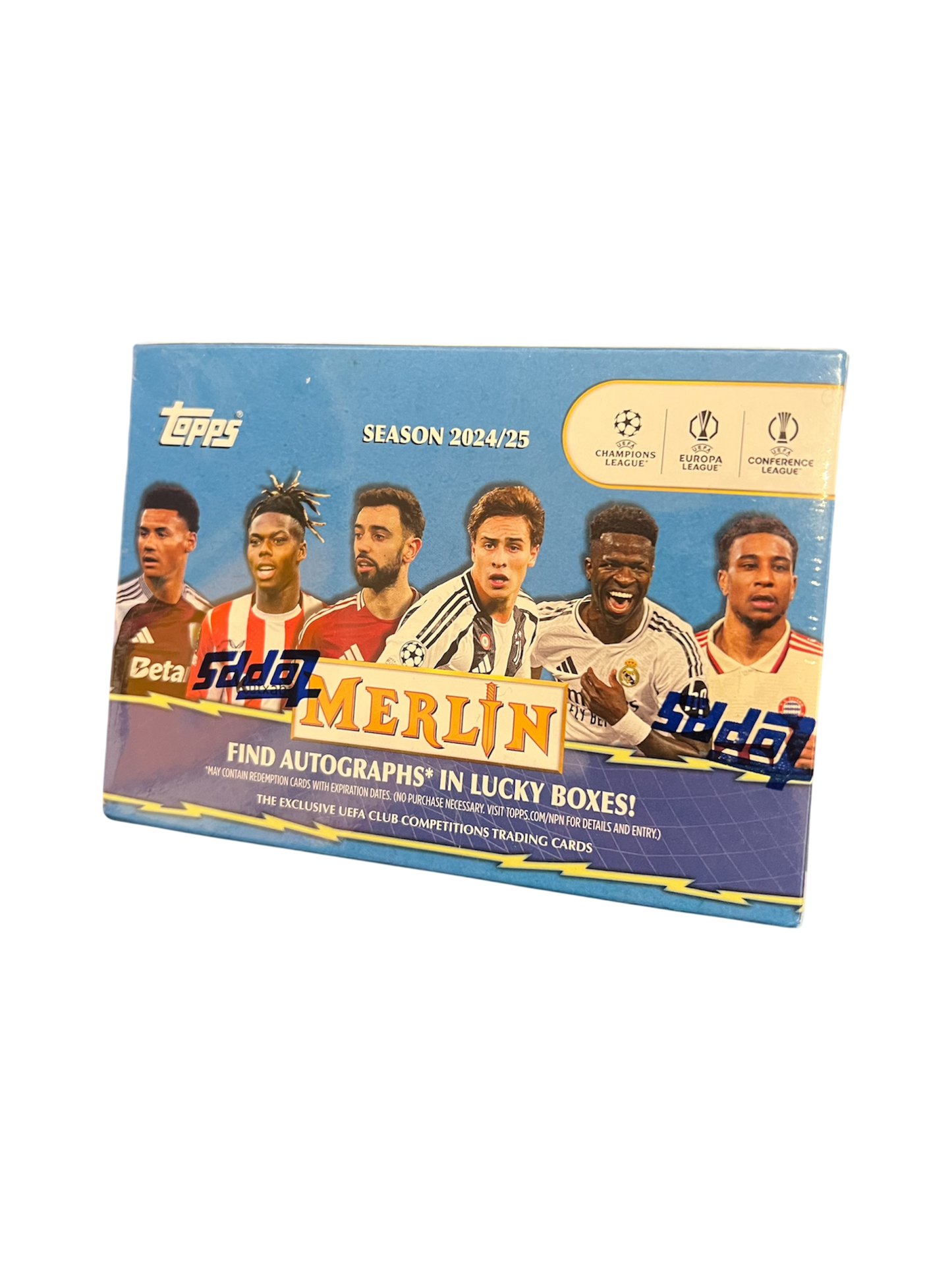 2024-25 Topps UEFA Club Competitions Merlin Chrome Soccer Blaster Box