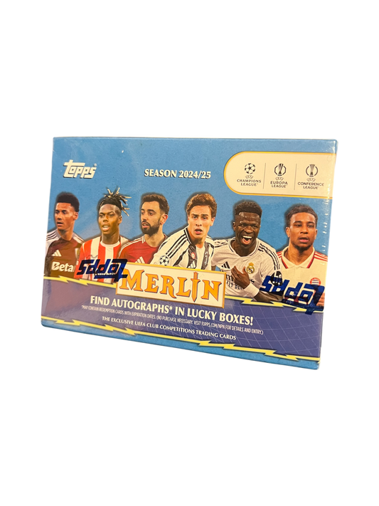 2024-25 Topps UEFA Club Competitions Merlin Chrome Soccer Blaster Box