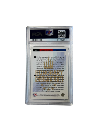 1993 Upper Deck Soccer Wayne Gretzky GOLD Honorary Captain PSA Card