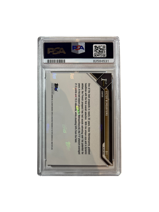 2023 Topps Now Victor Wembanyama Rookie Draft PSA 10 Card