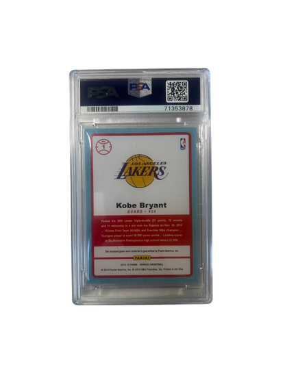 2014 Panini Donruss Kobe Bryant Patch Relic PSA card