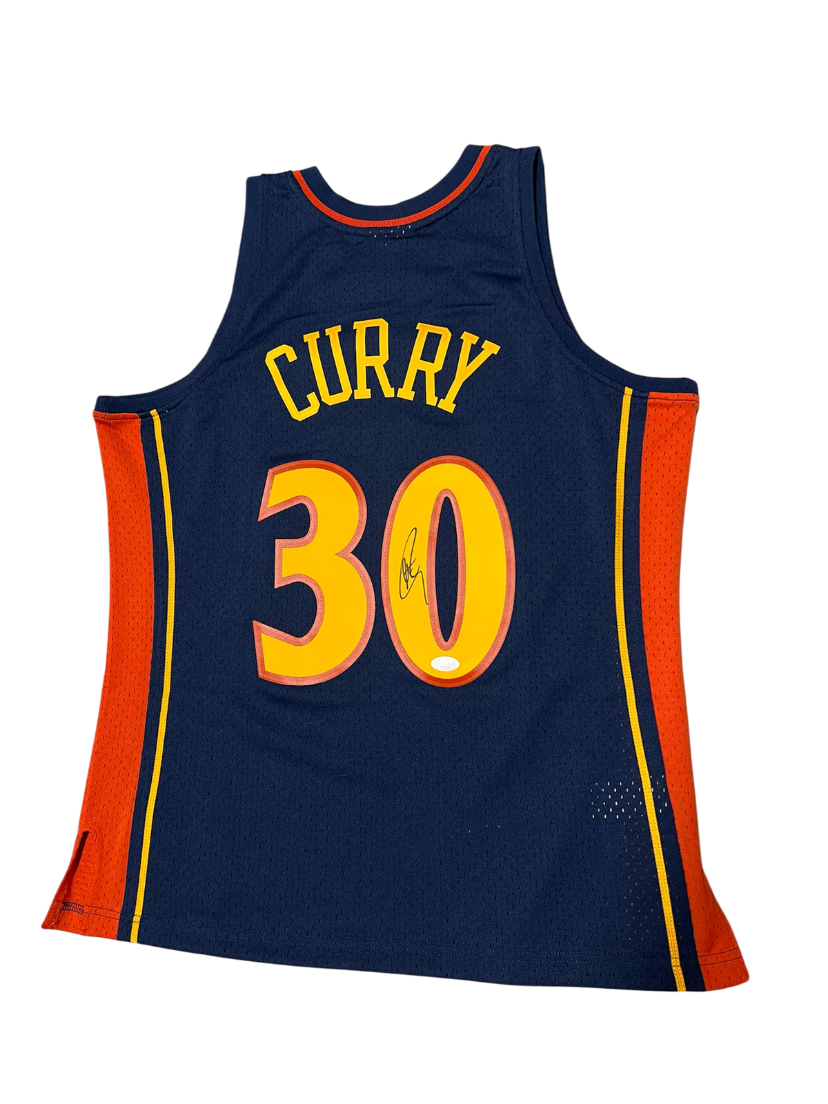 Stephen Curry Autographed Golden State Mitchell & Ness Basketball Jersey