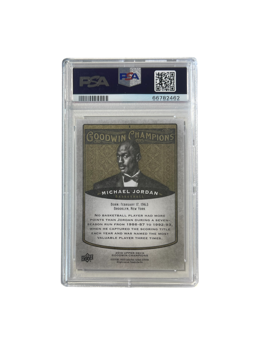 2019 Upper Deck Goodwin Champions Michael Jordan #1 PSA Card