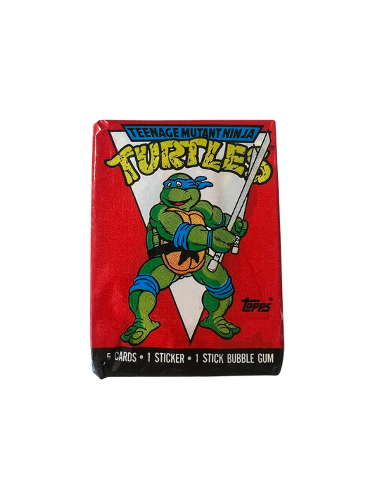 1989 Topps TMNT Teenage Mutant Ninja Turtles Pack - Leonardo cover