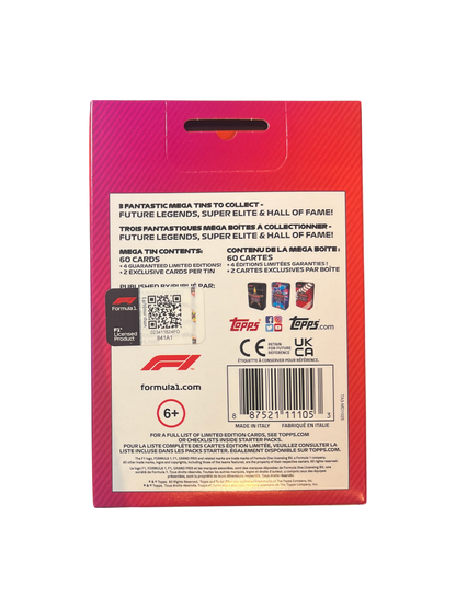 2022 Topps Formula 1 F1 Turbo Attax Mega Tin Box - Hall of Fame