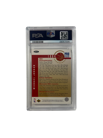 1994 Upper Deck Collector's Choice Michael Jordan SILVER SIGNATURE PSA Card