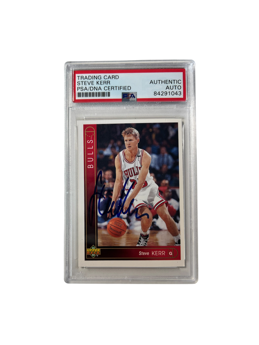 1993 Upper Deck Chicago Bulls Steve Kerr Auto PSA card