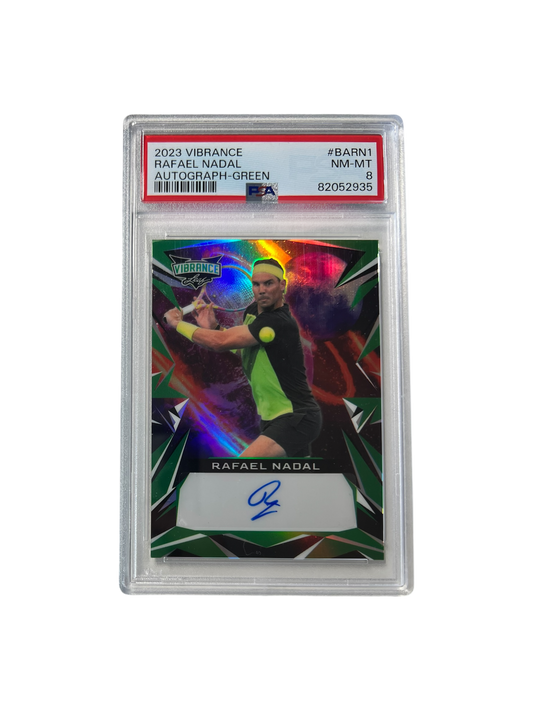 2023 Vibrance Rafael Nadal AUTO /8 Green PSA card