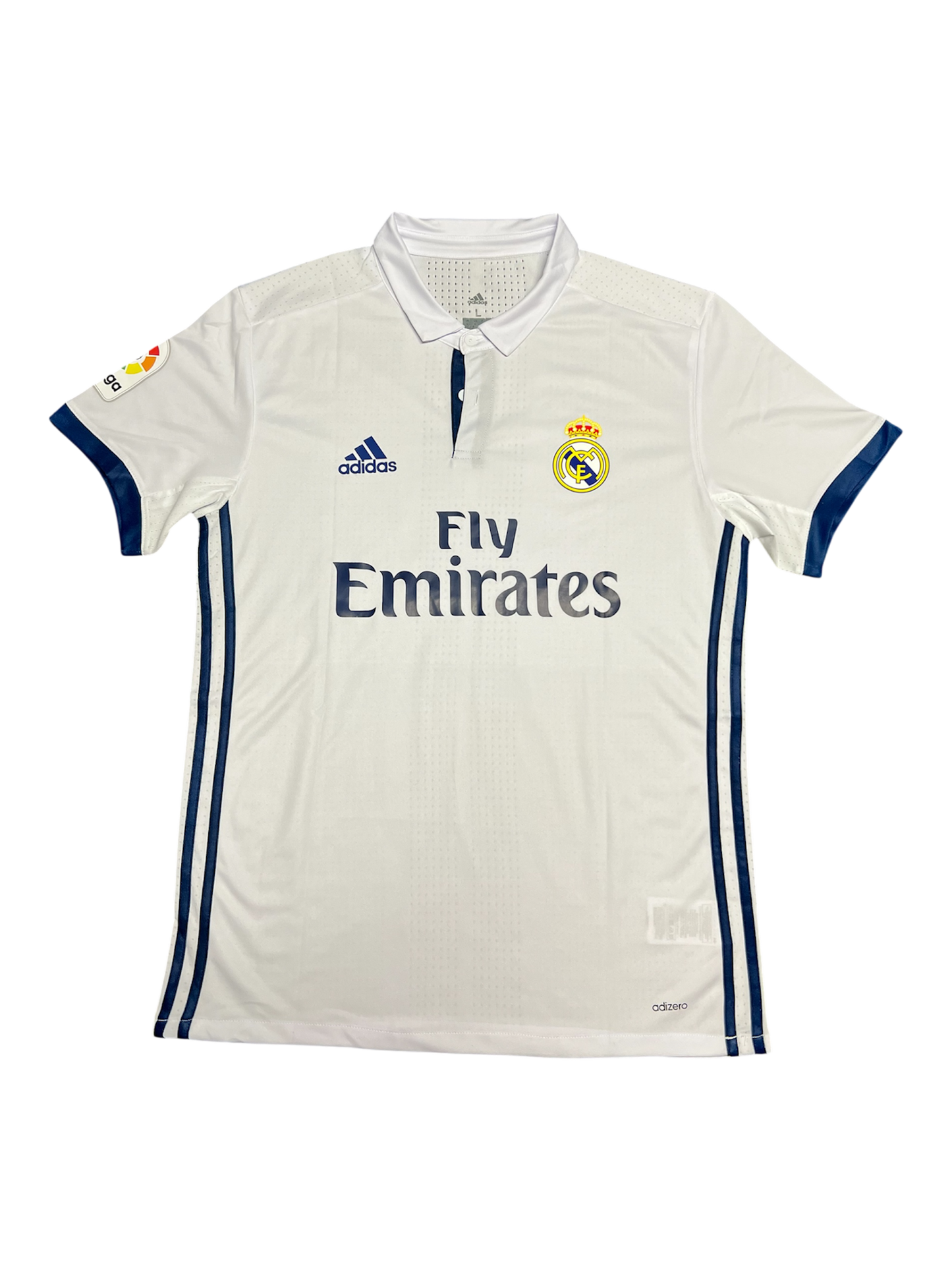Real Madrid Karim Benzema signed White Adidas Jersey