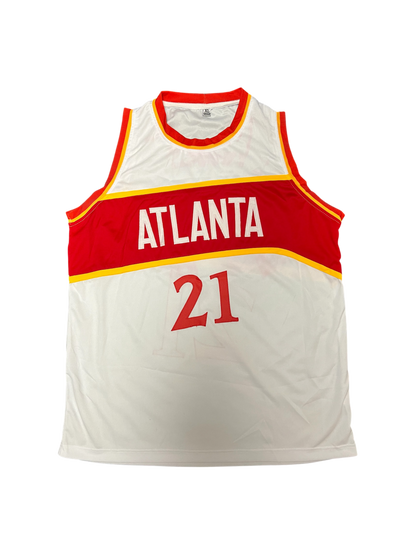 Atlanta Hawks Dominique Wilkins NBA signed Custom White Jersey