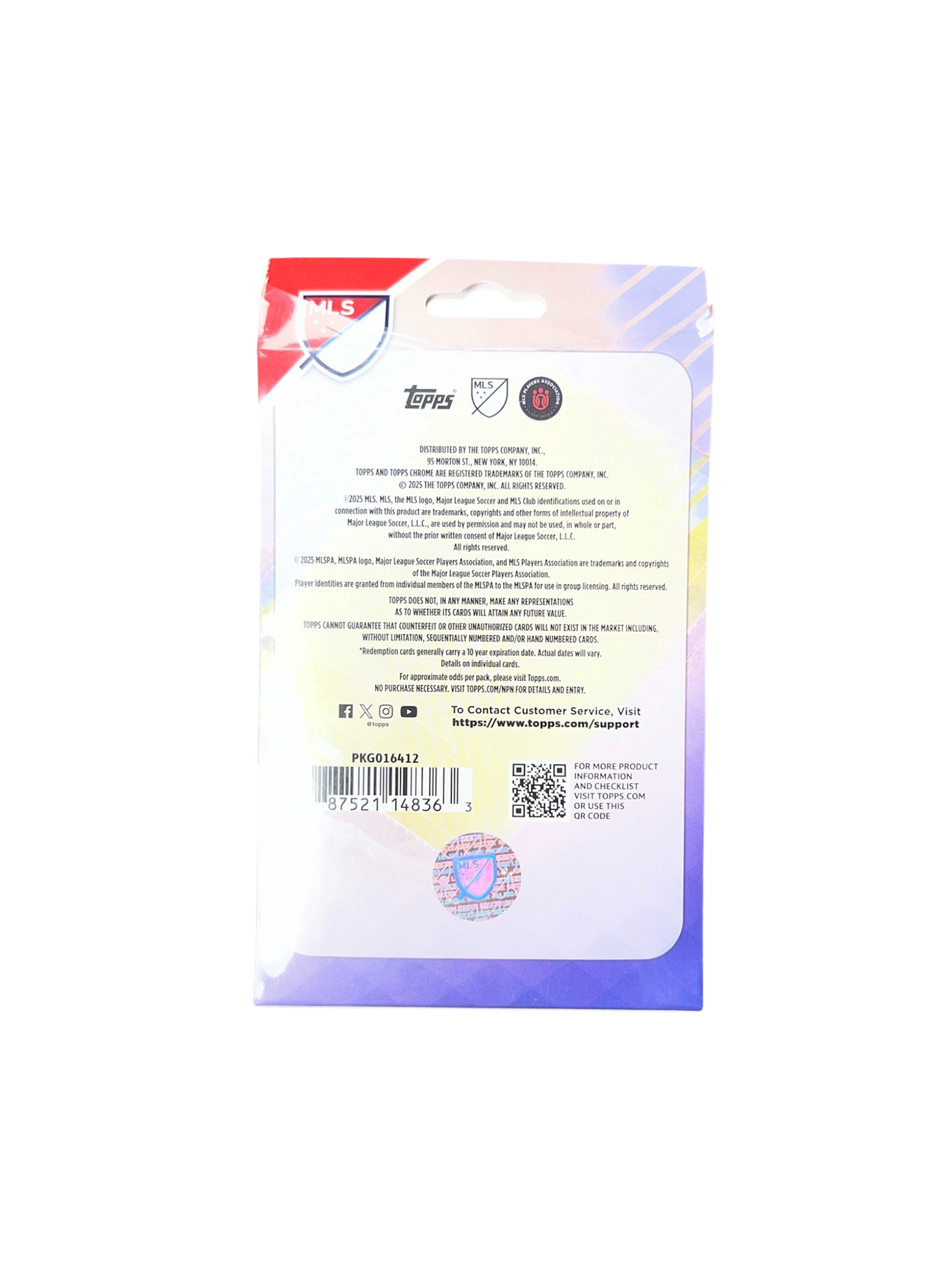 2025 Topps Chrome MLS Soccer Hanger Box