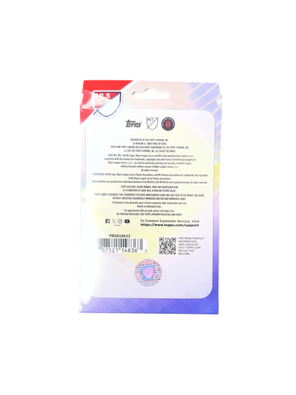 2025 Topps Chrome MLS Soccer Hanger Box