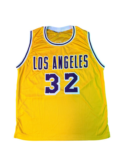 Los Angeles Lakers Magic Johnson NBA signed Custom Jersey