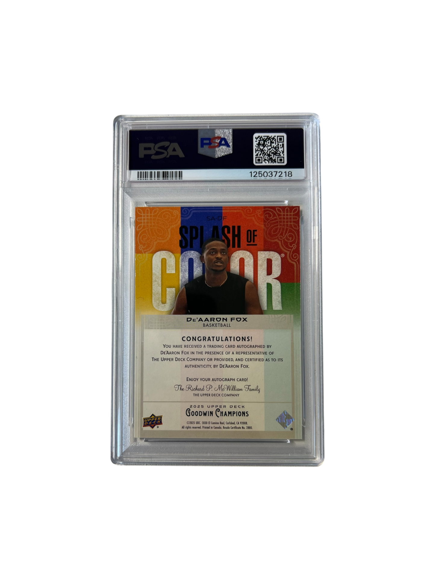 2017 Panini NBA Hoops Houston Rockets Clint Capela PSA Auto Grade card