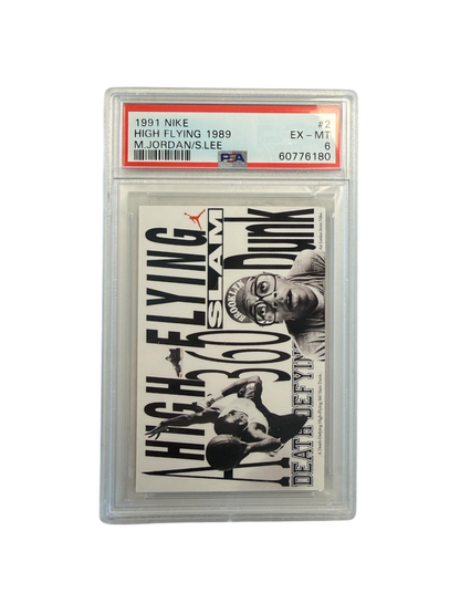 1991 NIKE Spike Lee & Michael Jordan High Flying PSA Card